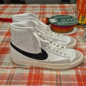 Nike White and Black Athletic Shoes